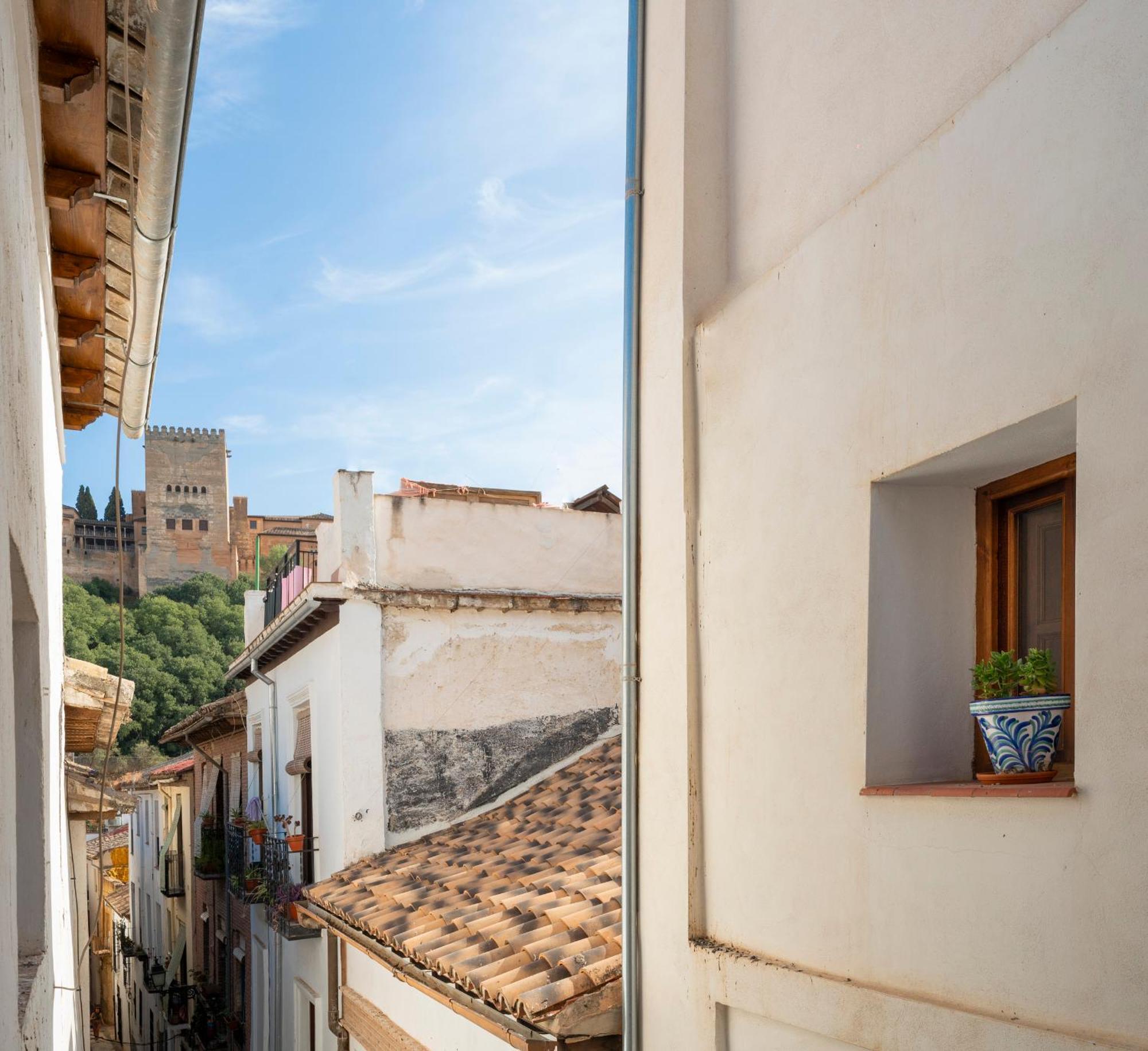 Apartament El Rincon Nazari - Vistas A La Alhambra Y Terraza Grenada Zewnętrze zdjęcie